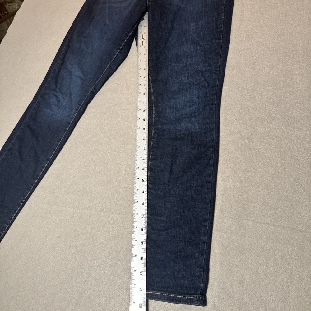 Levi Strauss Signature Women's Throw Back Skinny Dark Wash Jeans - Picture 2 of 7